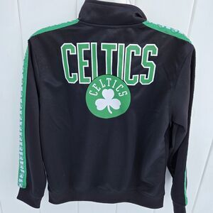 NBA Basketball Authentic Boston Celtics Zipper Jacket Style Size L YOUTH NWT